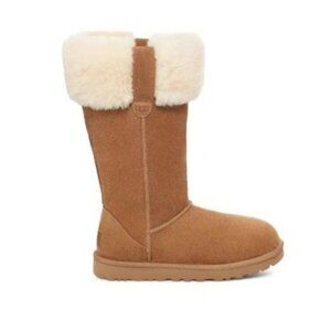 NEW UGG Suhenny Wool Boots Womens 6 Suede Winter Cozy Fur Warm Boho